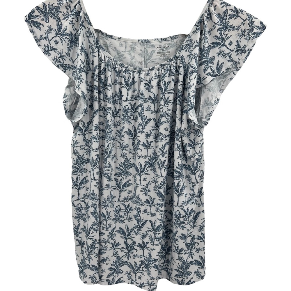 Lane Bryant Tropical Print Swing Tee Women Size 22/24
